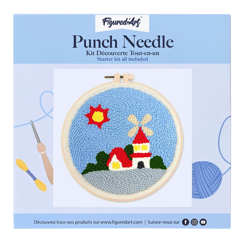 Punch Needle 20 x 20 cm Sonnenblume - Kidis Art