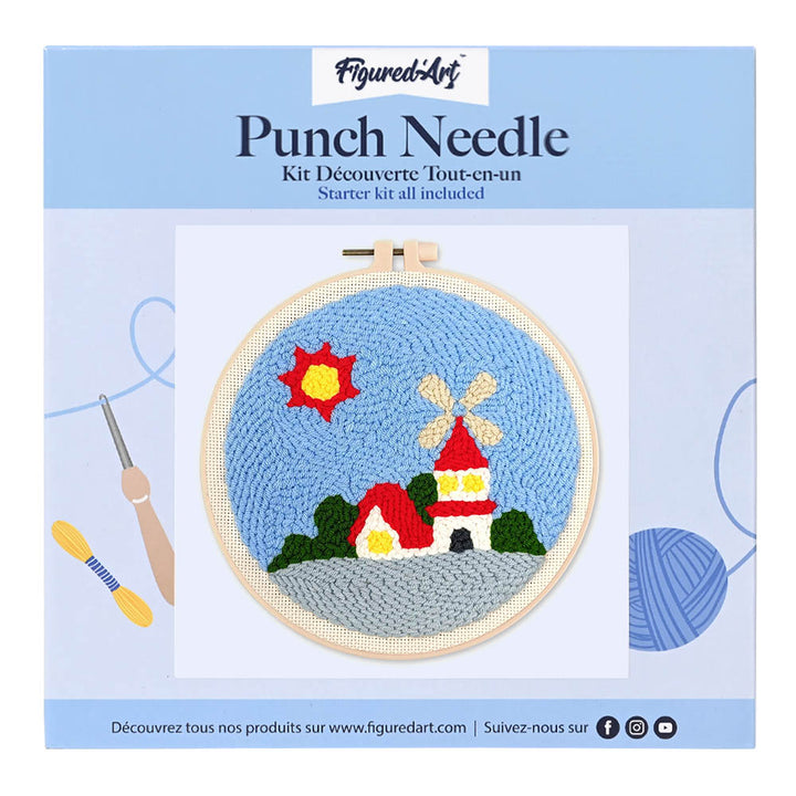Punch Needle 20 x 20 cm Sonnenblume - Kidis Art