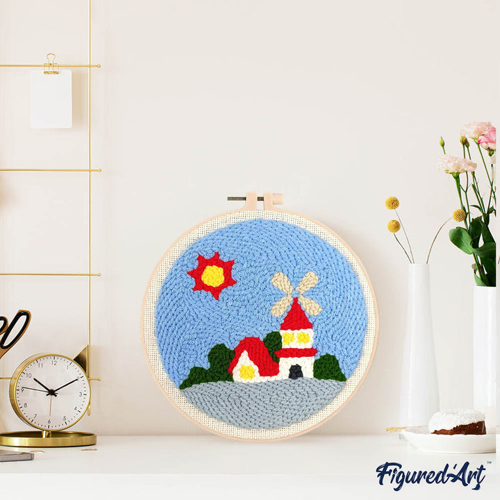 Punch Needle 20 x 20 cm Sonnenblume - Kidis Art