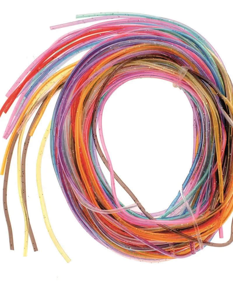 Colour Strips Glitter 20Stk 100cm lang, 10 Fb. sortiert - Kidis Art