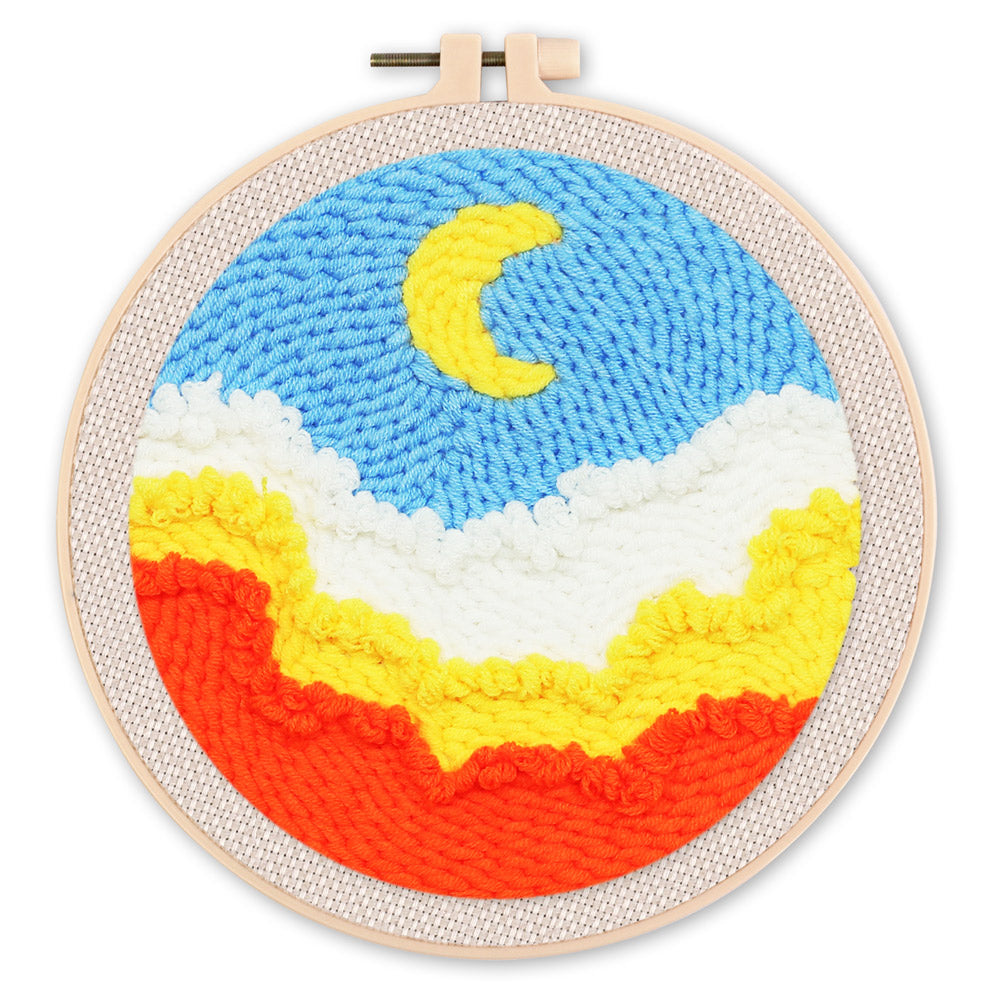 Punch Needle 20x20 Himmel und Wolke - Kidis Art