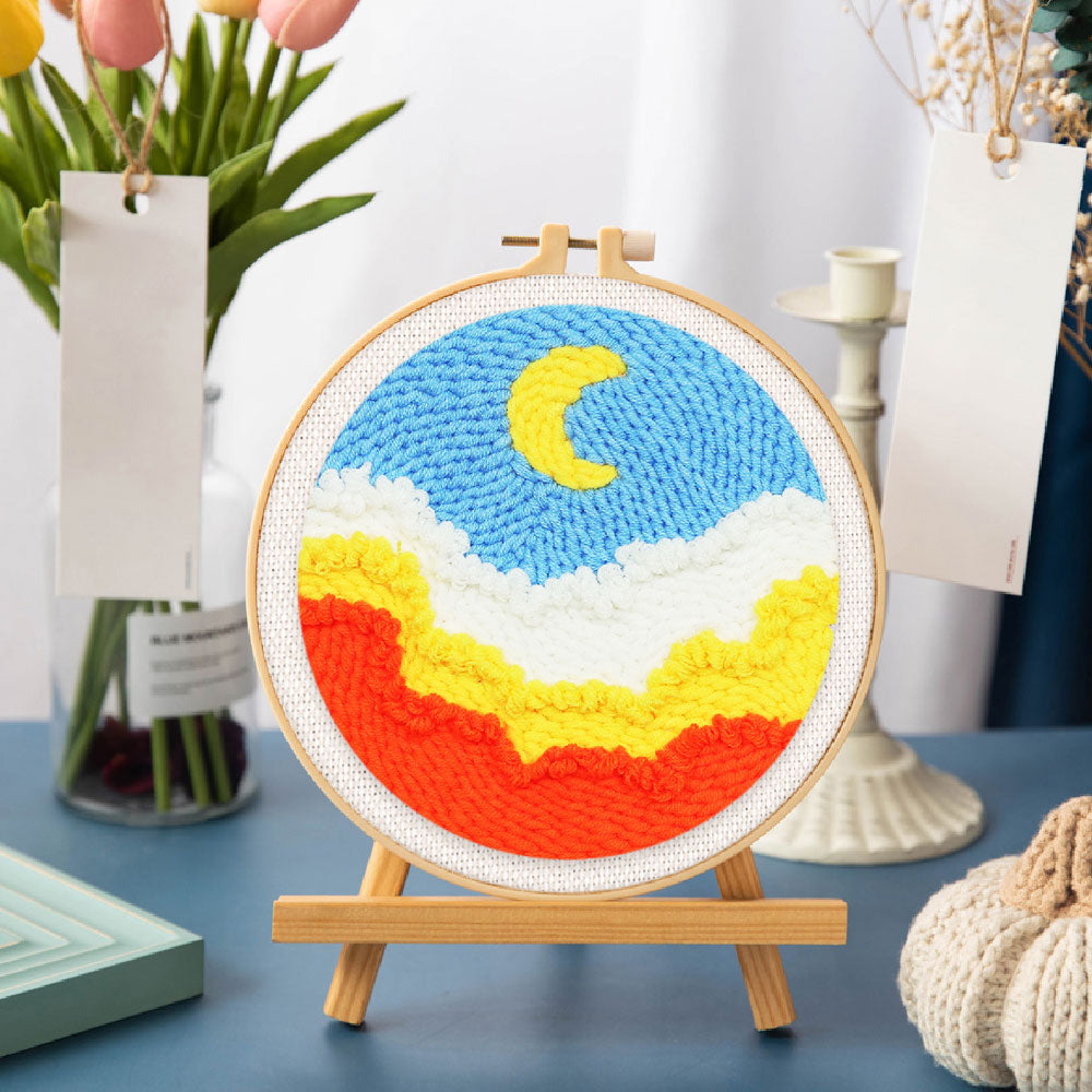 Punch Needle 20x20 Himmel und Wolke - Kidis Art