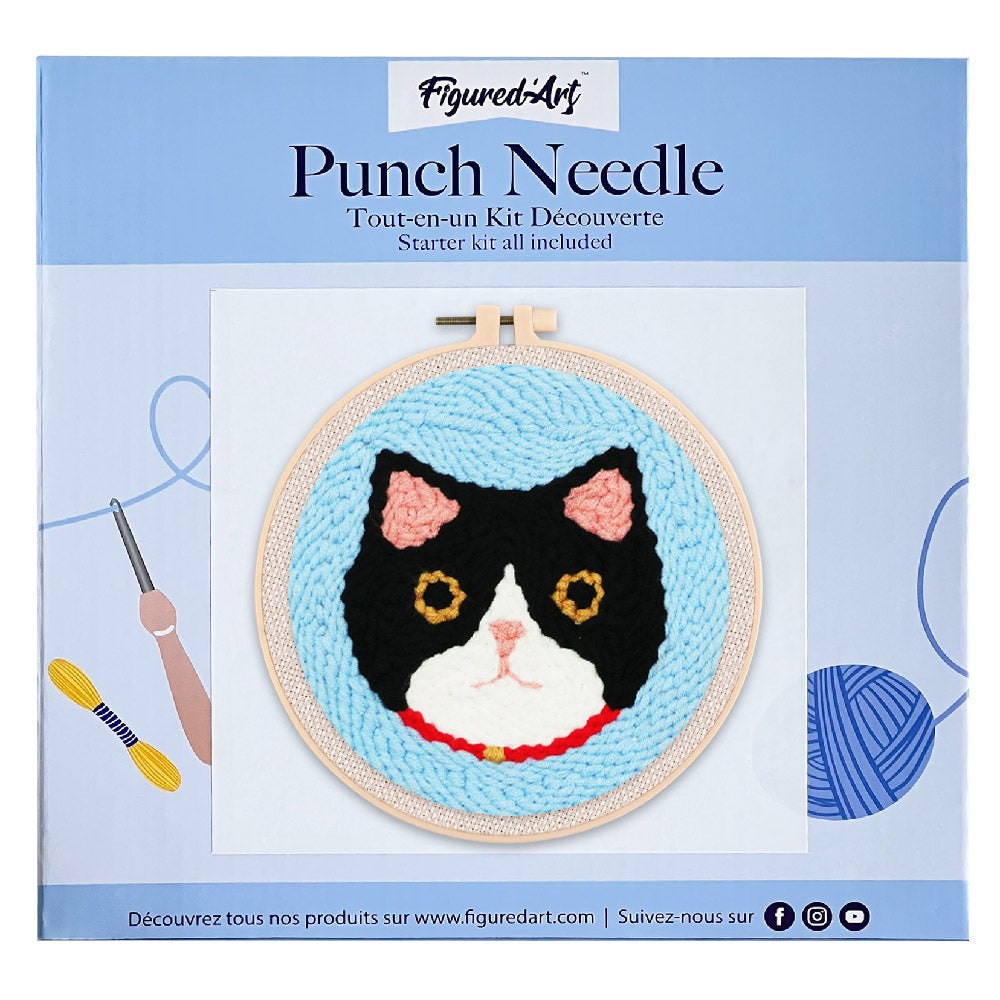 Punch Needle 20x20 Katzenkopf - Kidis Art