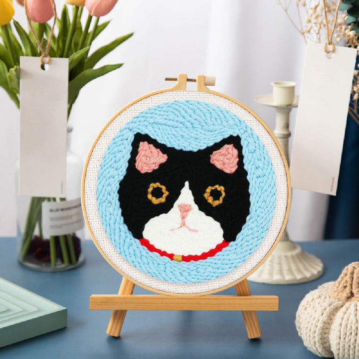 Punch Needle 20x20 Katzenkopf - Kidis Art