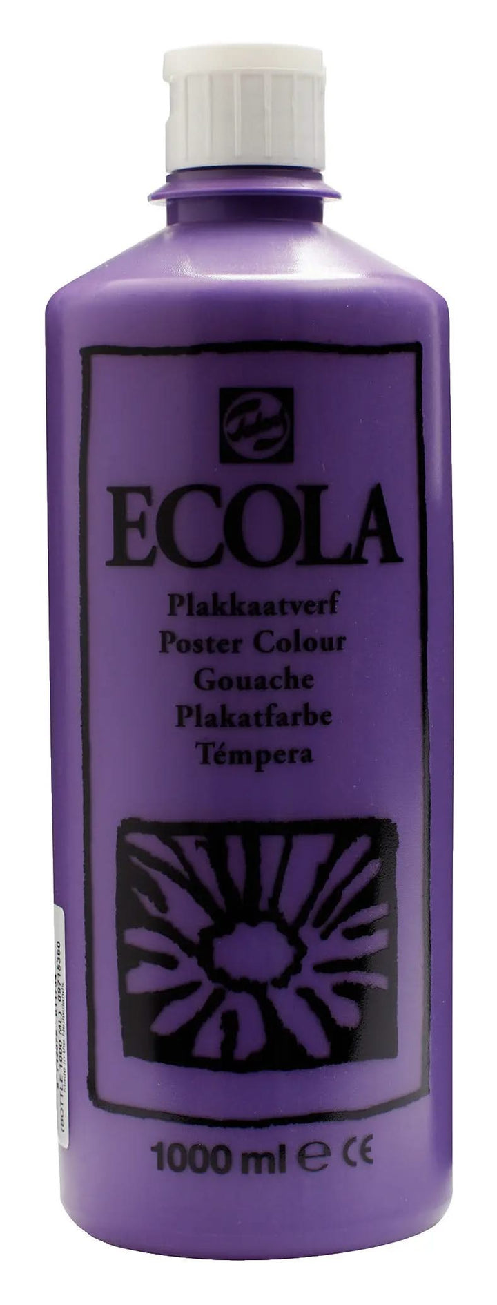 Ecola Plakatfarbe Flasche 1000 ml Violett 536 - Kidis Art