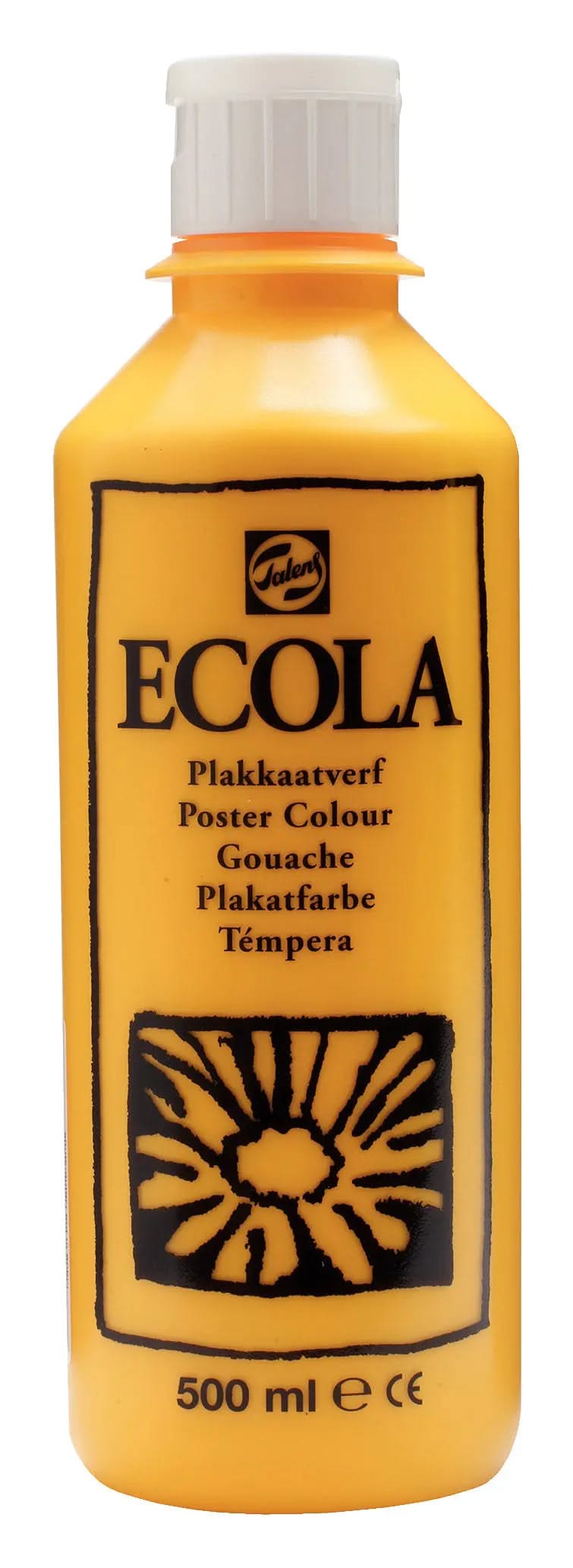 Ecola Plakatfarbe Flasche 500 ml Dunkelgelb 202 - Kidis Art
