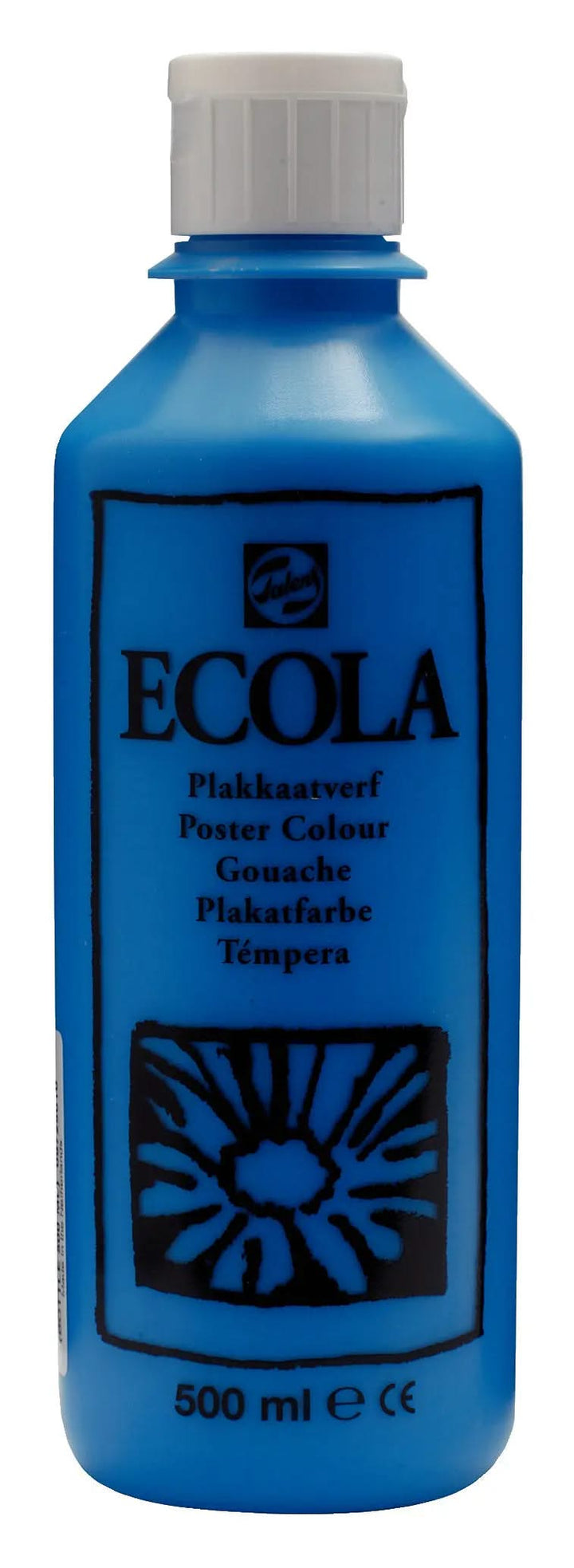 Ecola Plakatfarbe Flasche 500 ml Hellblau 501 - Kidis Art