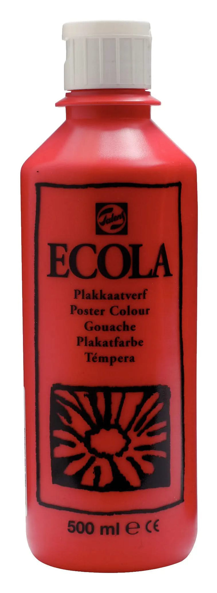 Ecola Plakatfarbe Flasche 500 ml Scharlach 334 - Kidis Art