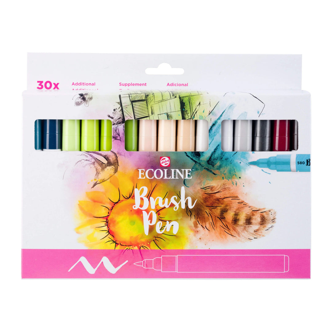 Ecoline Brush Pen Additional-Set | 30 Farben - Kidis Art