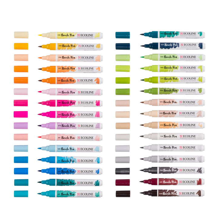 Ecoline Brush Pen Additional-Set | 30 Farben - Kidis Art