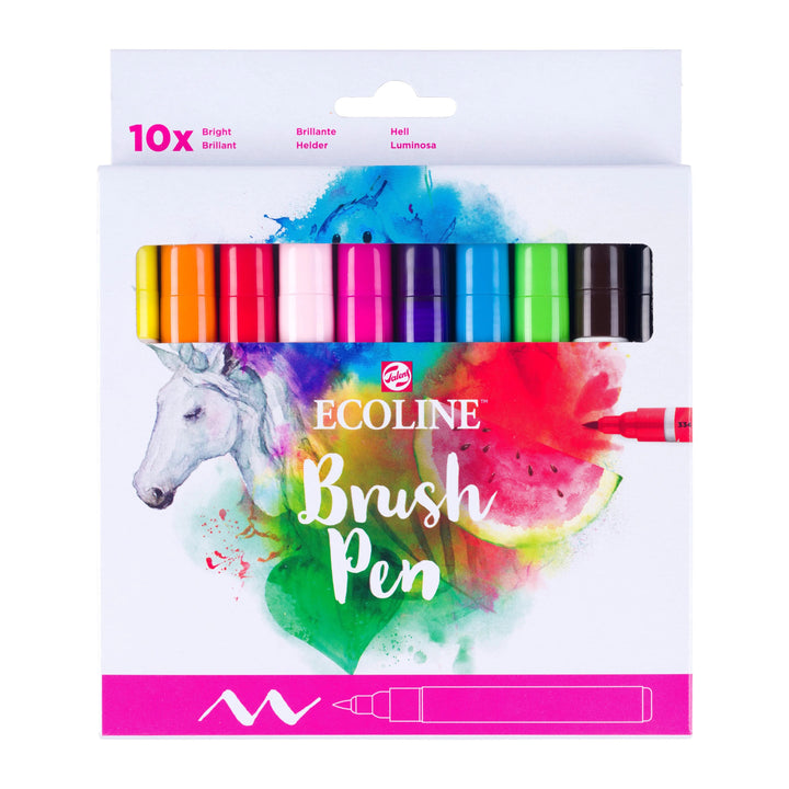 Ecoline Brush Pen Helltönen-Set | 10 Farben - Kidis Art