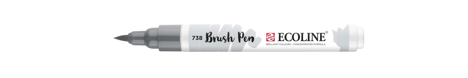 Ecoline Brush Pen Kaltgrau Hell 738 - Kidis Art