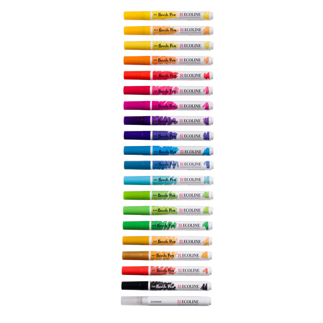Ecoline Brush Pen Landschaften-Set | 20 Farben - Kidis Art