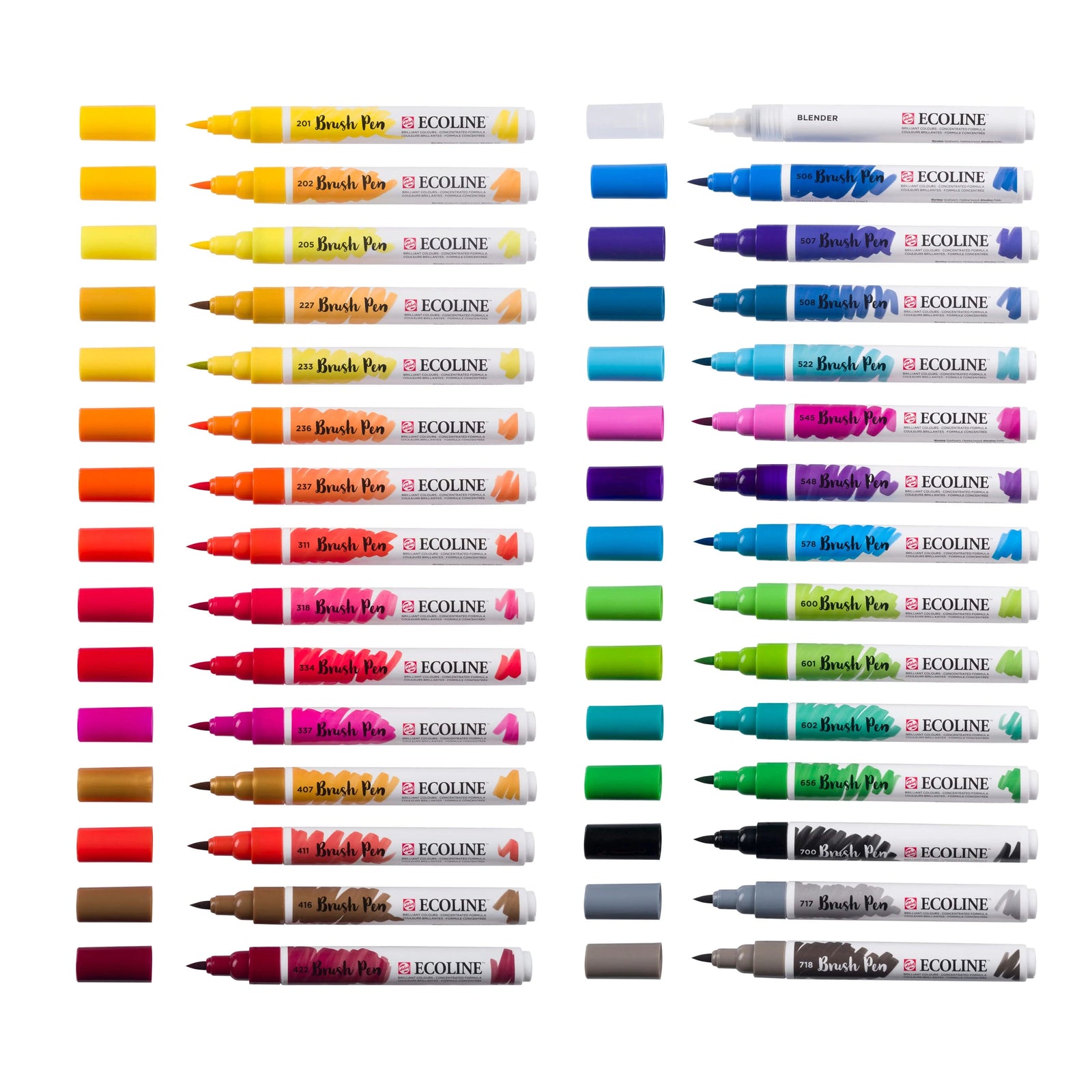 Ecoline Brush Pen Primärfarben-Set | 30 Farben - Kidis Art