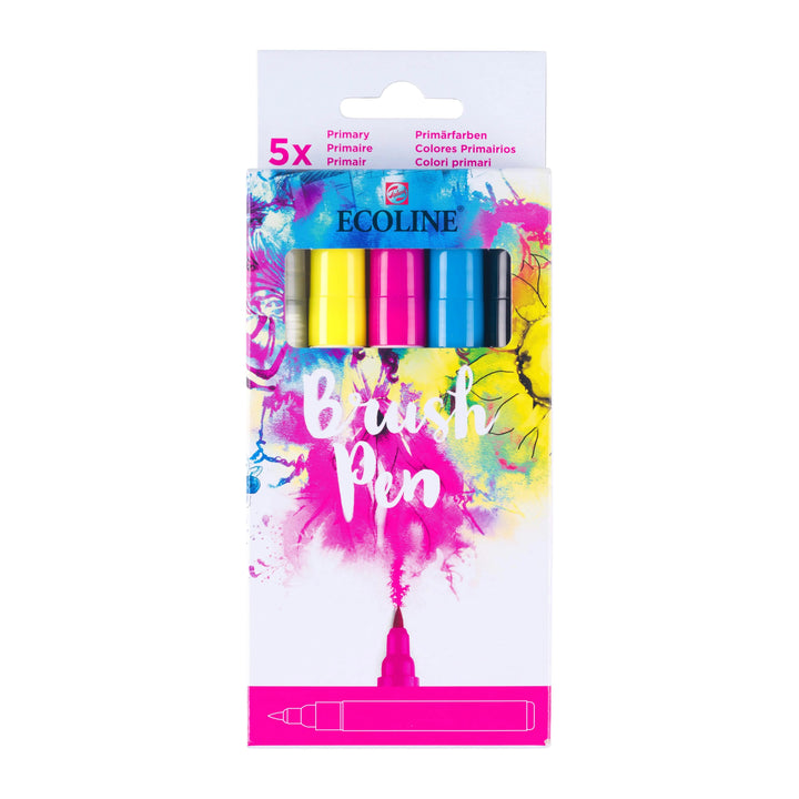Ecoline Brush Pen Primärfarben-Set | 5 Farben - Kidis Art