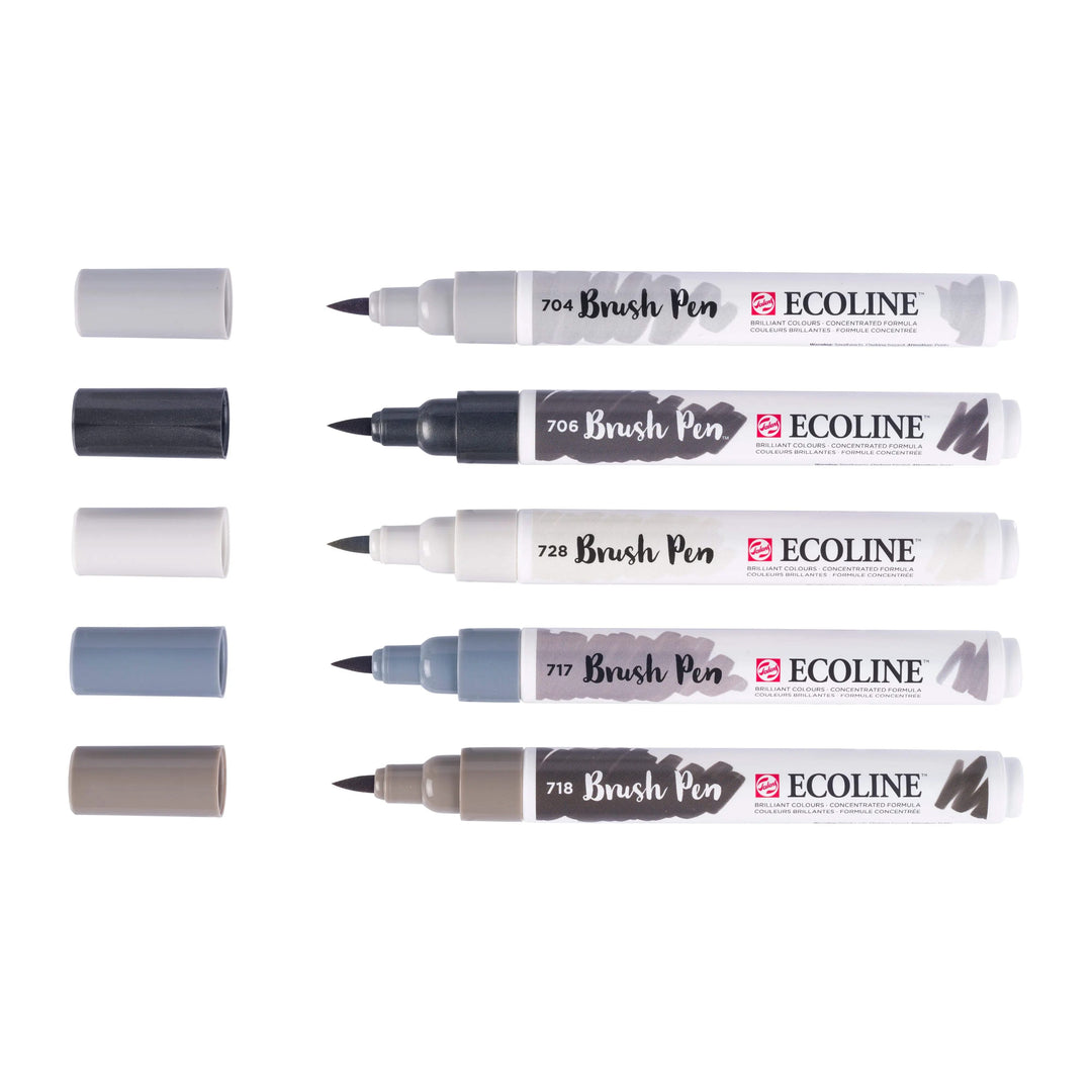 Ecoline Brush Pen Schatten-Set | 5 Farben - Kidis Art