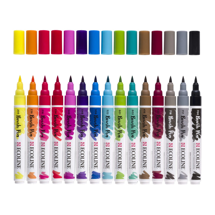 Ecoline Brush Pen Set | 15 Farben - Kidis Art