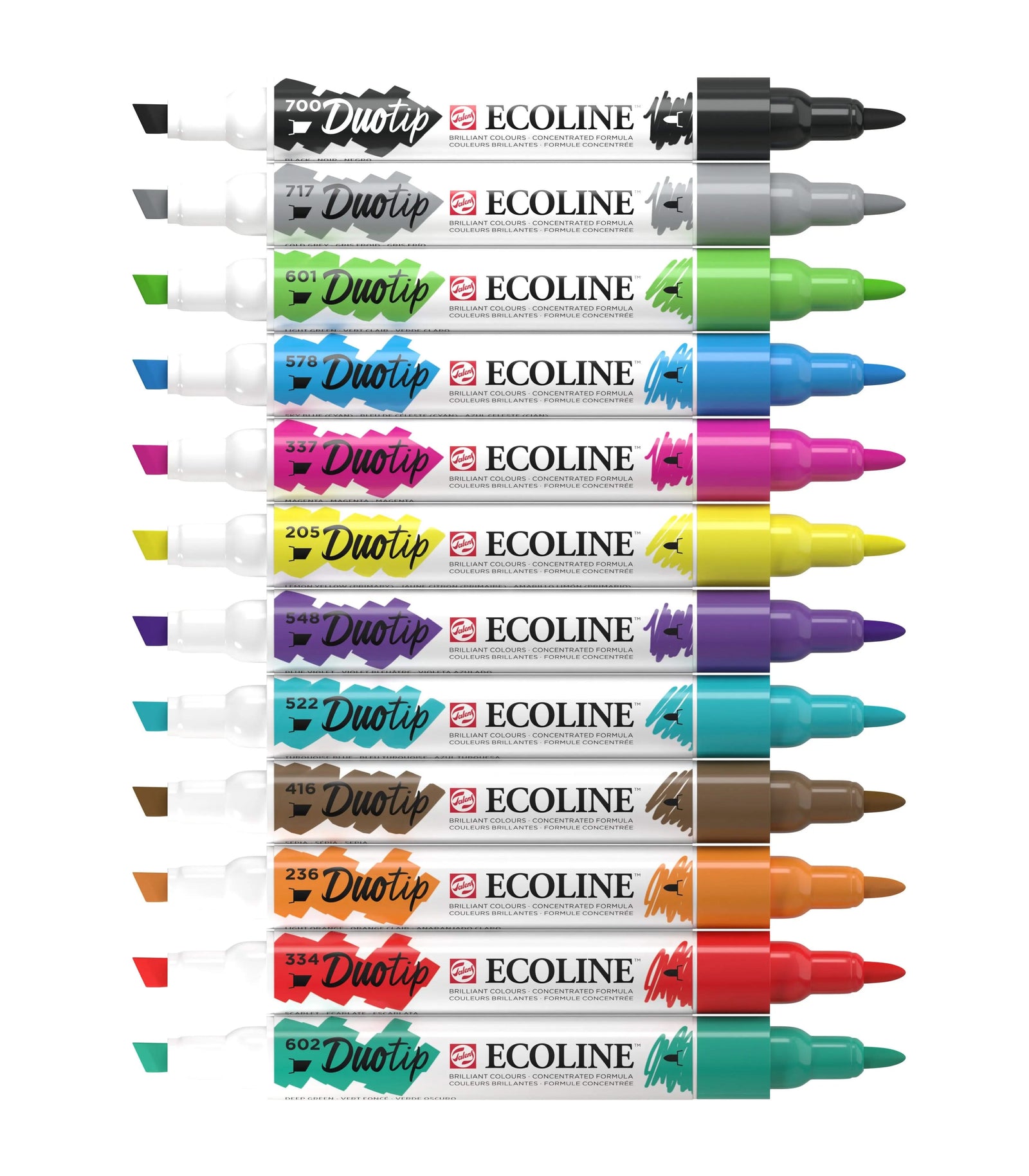 Ecoline Duotip Basis-Set | 12 Farben - Kidis Art