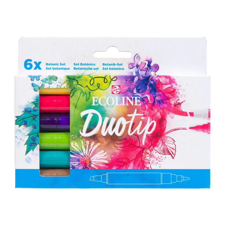 Ecoline Duotip Botanik-Set | 6 Farben - Kidis Art