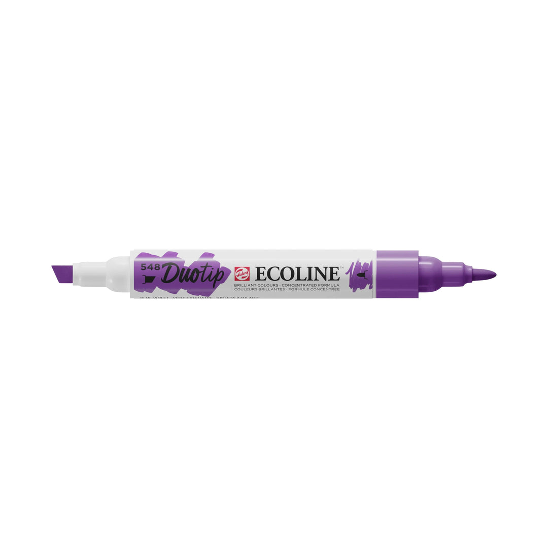 Ecoline Duotip Marker Blauviolett 548 - Kidis Art
