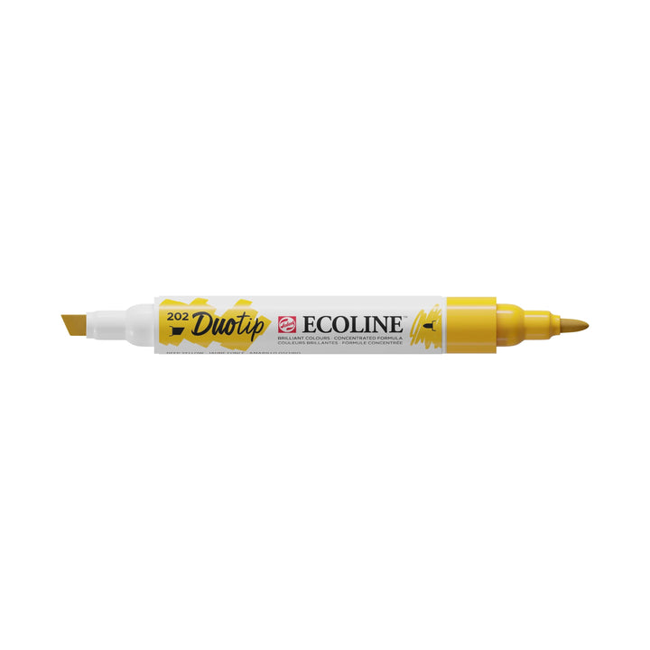 Ecoline Duotip Marker Dunkelgelb 202 - Kidis Art