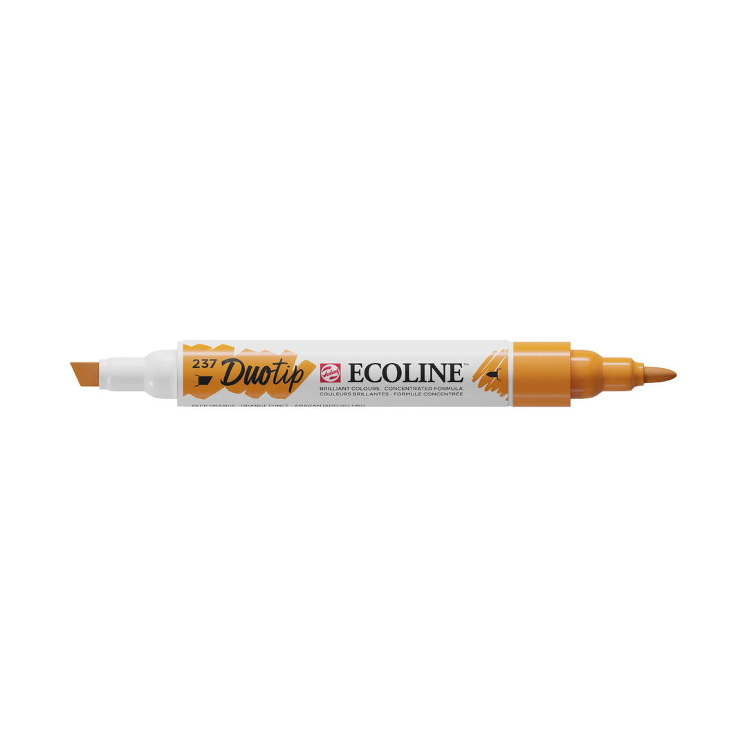Ecoline Duotip Marker Dunkelorange 237 - Kidis Art