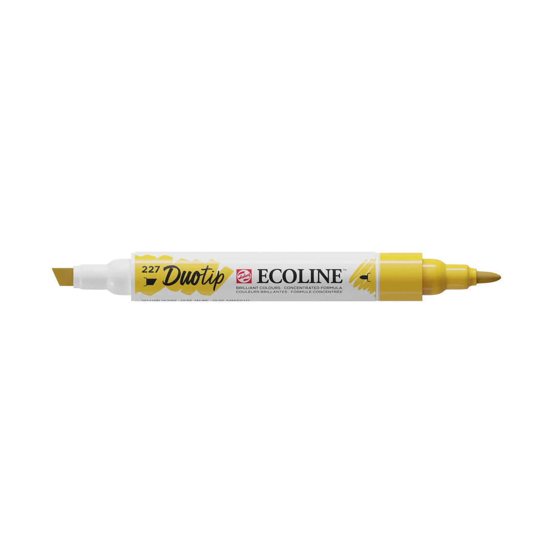 Ecoline Duotip Marker Gelber Ocker 227 - Kidis Art