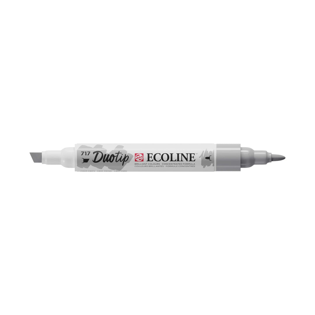 Ecoline Duotip Marker Kaltgrau 717 - Kidis Art