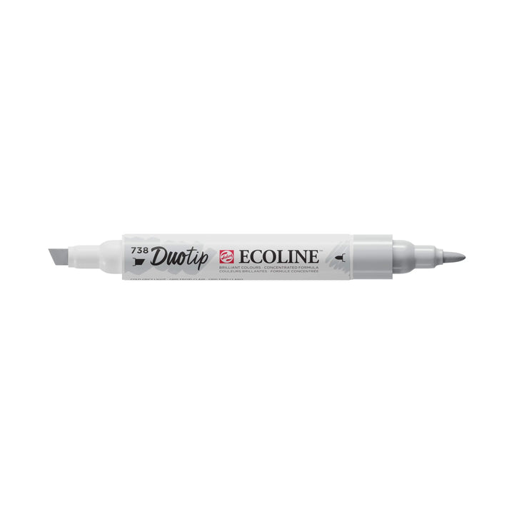 Ecoline Duotip Marker Kaltgrau Hell 738 - Kidis Art