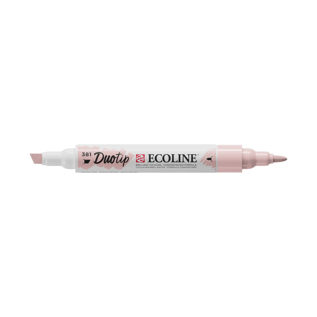 Ecoline Duotip Marker Pastellrot 381 - Kidis Art