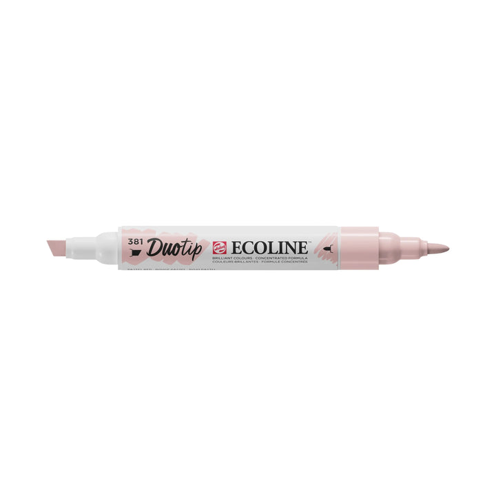 Ecoline Duotip Marker Pastellrot 381 - Kidis Art