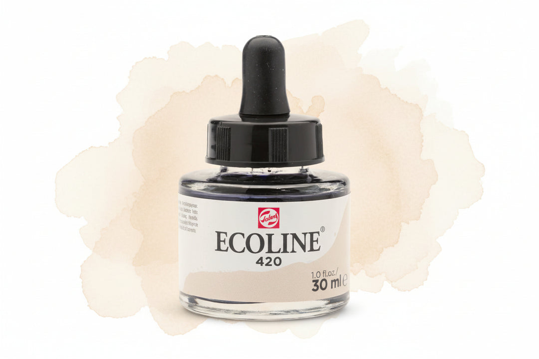 Ecoline Flüssige Wasserfarbe Flasche 30 ml Beige 420 - Kidis Art