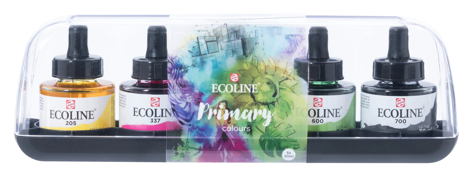 Ecoline Flüssige Wasserfarbe Set Primär | 5 x 30 ml - Kidis Art