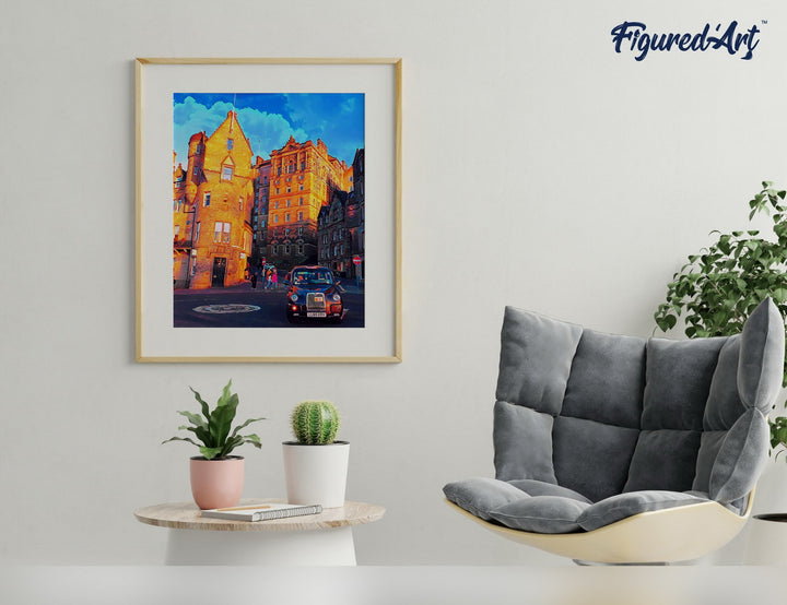Malen nach Zahlen 40x50cm auf Keilrahmen gespannt Figured’Art Edinburgh Strasse - Kidis Art