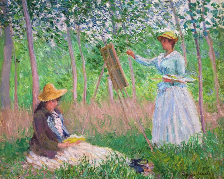 Kreuzstich 32x40cm – Im Wald in Giverny – Monet - Kidis Art