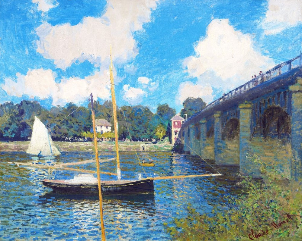 Kreuzstich 32x40cm – Die Brücke von Argenteuil – Monet - Kidis Art