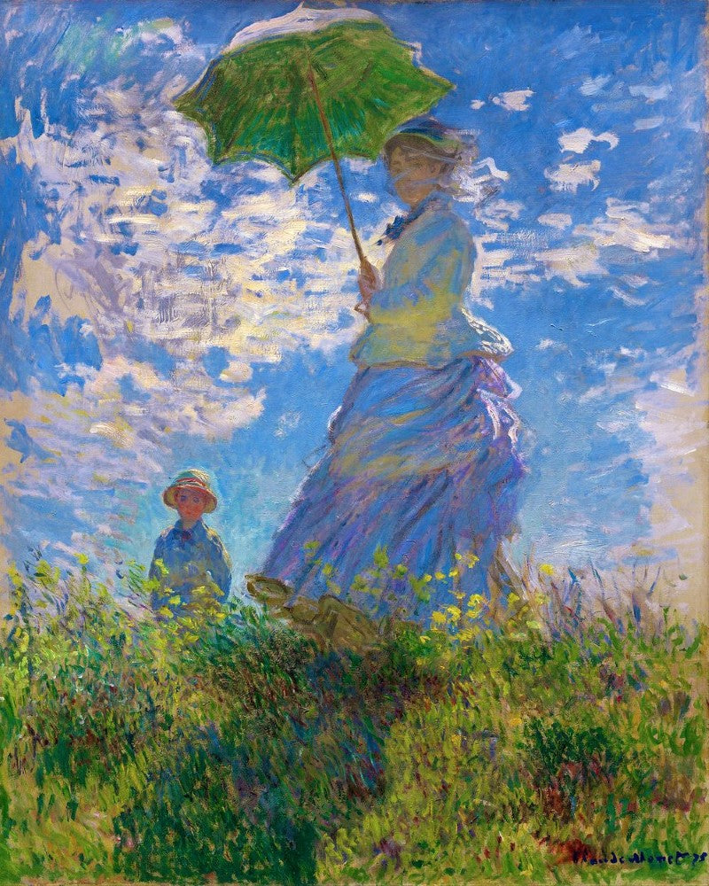 Kreuzstich 32x40cm – Der Spaziergang – Monet - Kidis Art