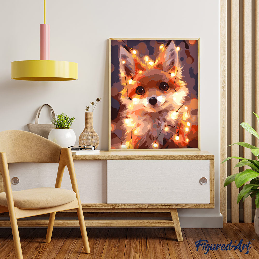 Malen nach Zahlen 40x50cm ohne Keilrahmen Figured’Art Art-Deco-Mann am Klavier - Kidis Art