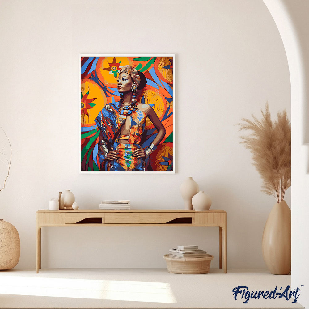 Malen nach Zahlen 40x50cm ohne Keilrahmen Figured’Art Reiseposter Prag in voller Blüte - Kidis Art
