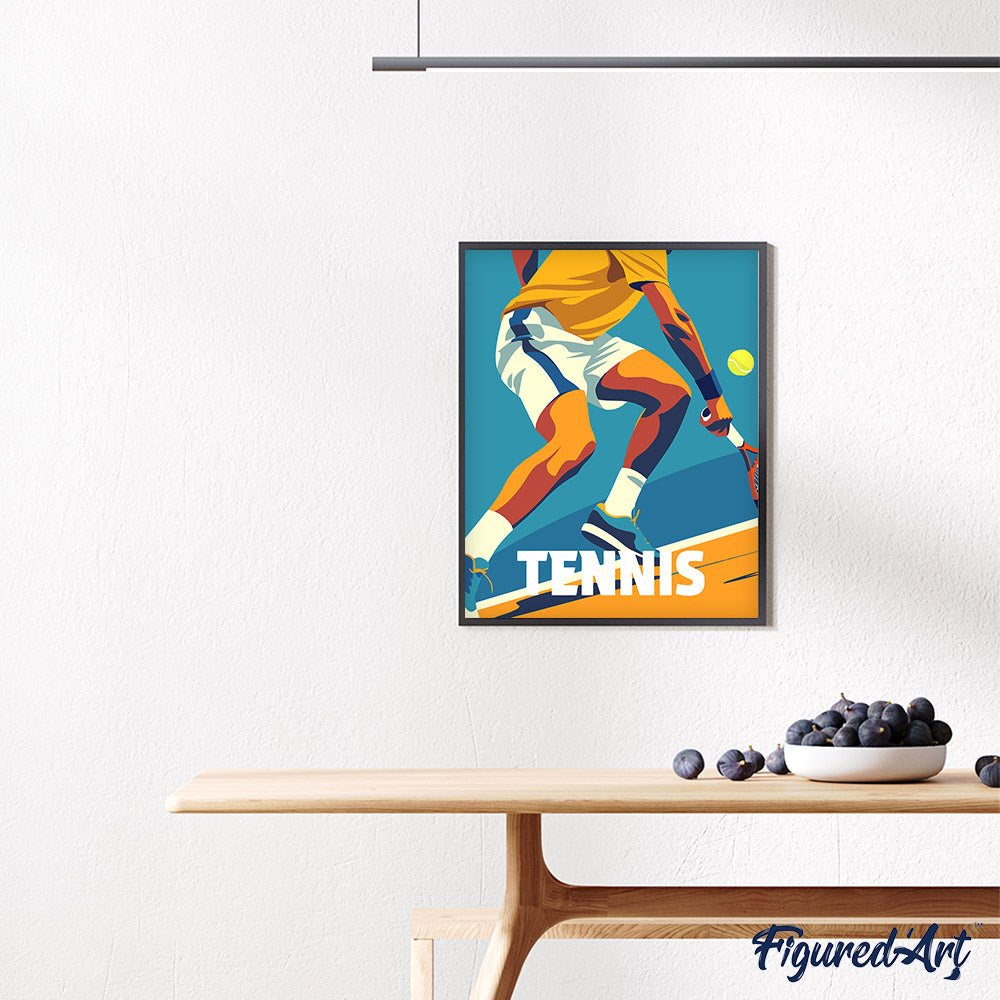 Malen nach Zahlen 40x50cm ohne Keilrahmen Figured’Art Sportposter Basketball - Kidis Art