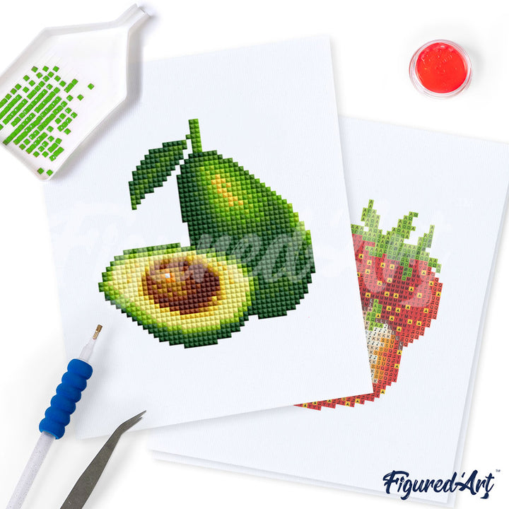 Mini-Serie Diamond Painting Früchte - Kidis Art