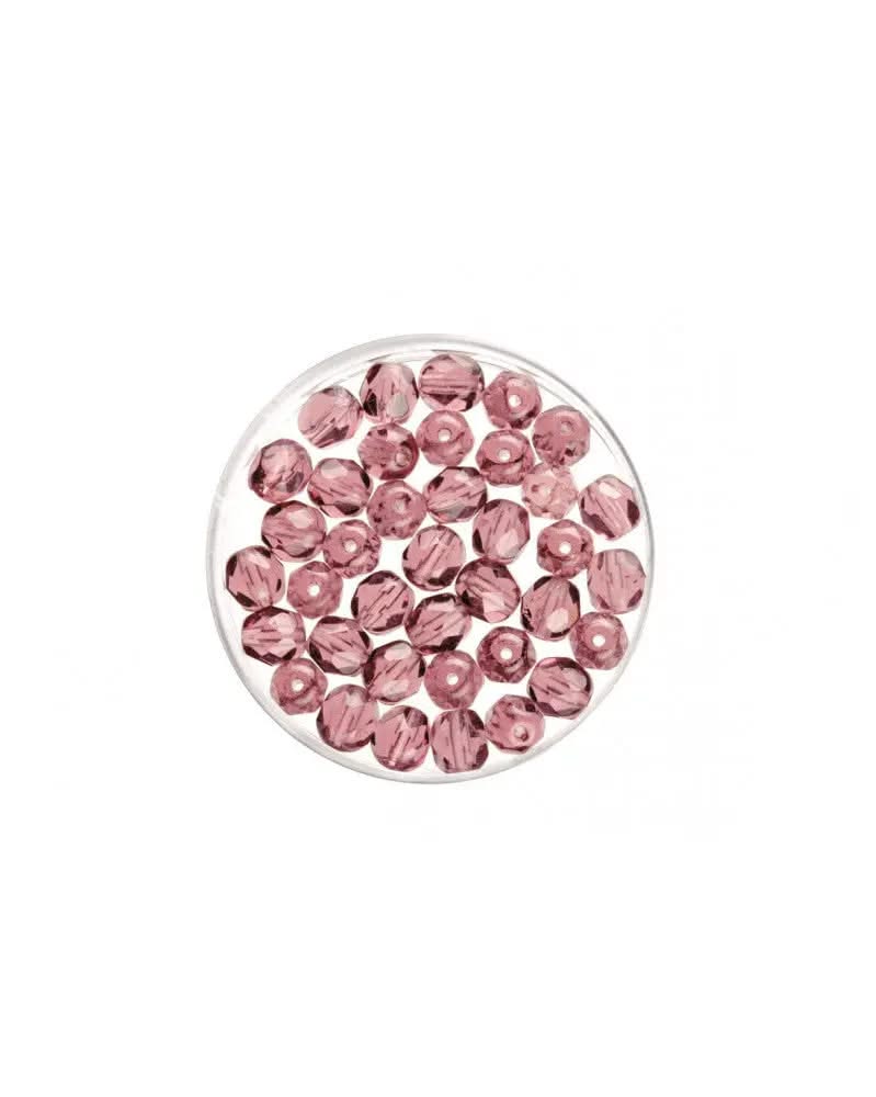 Glasschliffperlen 6mm 50St amethyst - Kidis Art