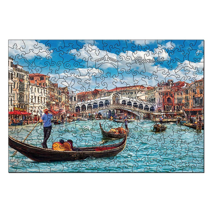 Holzpuzzle 2D Design – Der Kanal von Venedig - Kidis Art