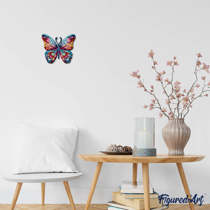 Holzpuzzle 2D Design – Wunderschöner Regenbogenfalter - Kidis Art
