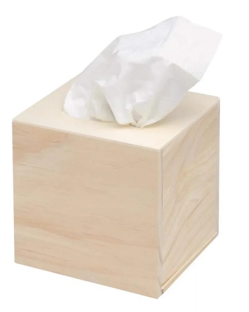 Holz-Tissue-Box 14x12,5x13,5cm - Kidis Art