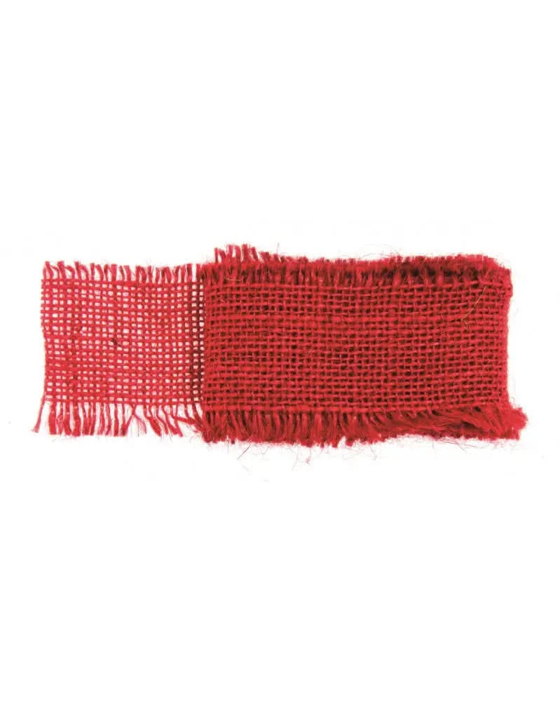 Juteband rot 40mm 1m - Kidis Art
