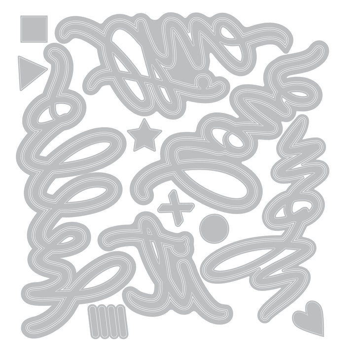 Thinlits 17-teiliges Stanzschablonen-Set Vicki Script 