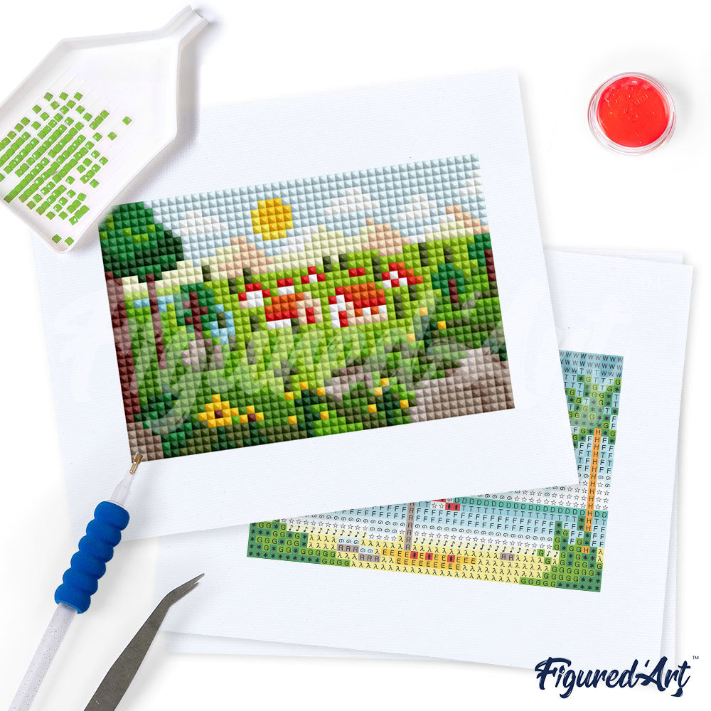 Mini-Serie Diamond Painting – Sommerlandschaften - Kidis Art
