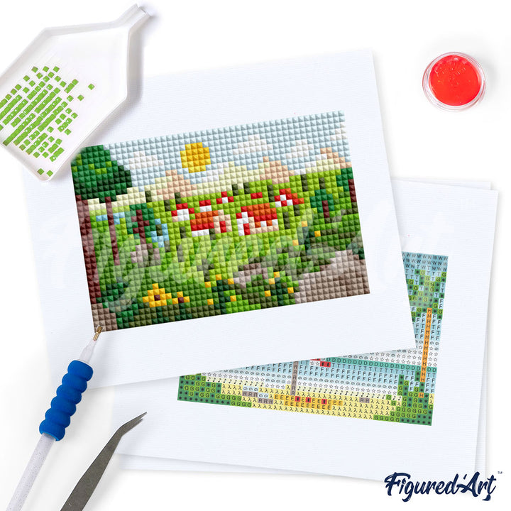 Mini-Serie Diamond Painting – Sommerlandschaften - Kidis Art