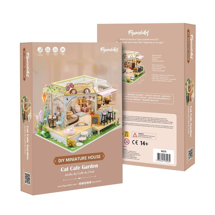 Miniaturhaus - Garten des Katzenkaffees - Kidis Art